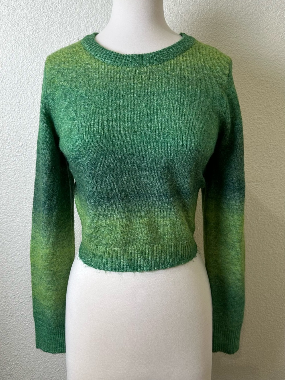 Cotton On Green Ombre Crew Sweater